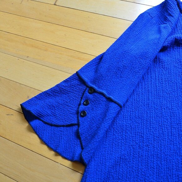 Ali Miles Women's Crinkle Top Blouse Tunic Size L - Picture 10 of 10